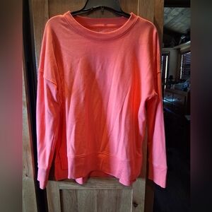 Time and Tru Women's Long Sleeve Tee - Coral